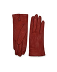 Corto Red Lambskin Gloves - Nina Nieves