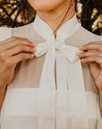 Taylor Silk Sheer Bridal Cape - Nina Nieves
