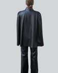 Adele Vegan Short Leather Cape - Nina Nieves