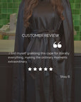 Bianca Long Vegan Leather Cape - Nina Nieves