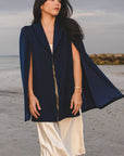 Marina Cape in Navy - Nina Nieves