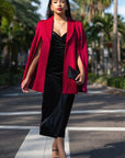 Rosa Cape in Fuchsia - Nina Nieves