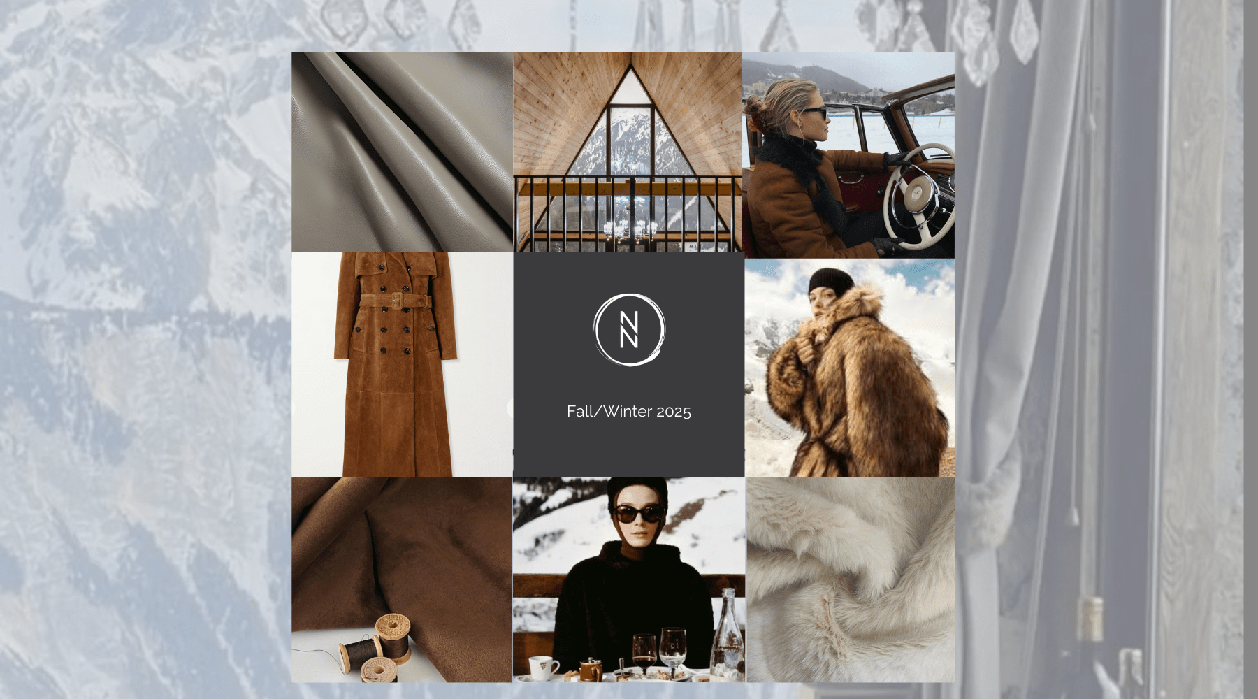 Alpine Elegance: Nina Nieves Fall/Winter 2025 Mood Board Unveiled - Nina Nieves