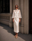 Bone Mini Siena Silk Chiffon Cape