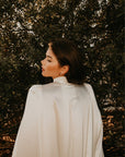 Carolina Cathedral Length Silk Cape - Nina Nieves