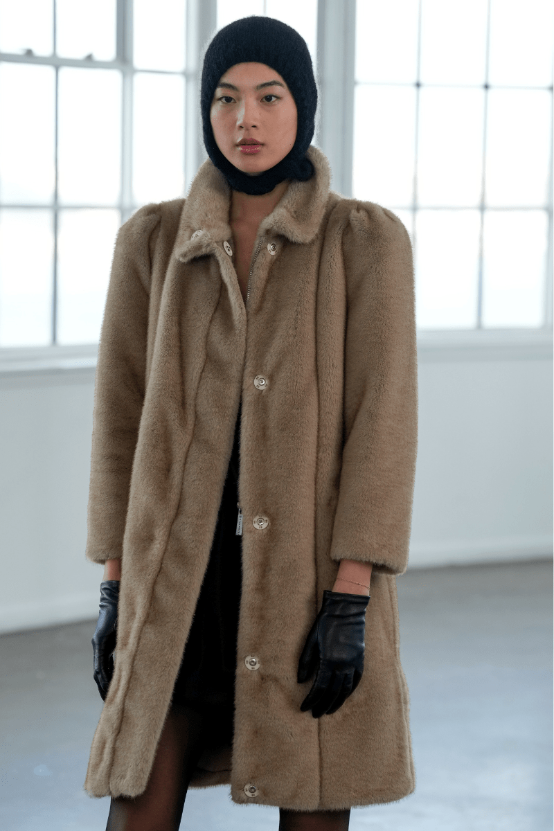 Celerina Faux Fur Coat - Nina Nieves