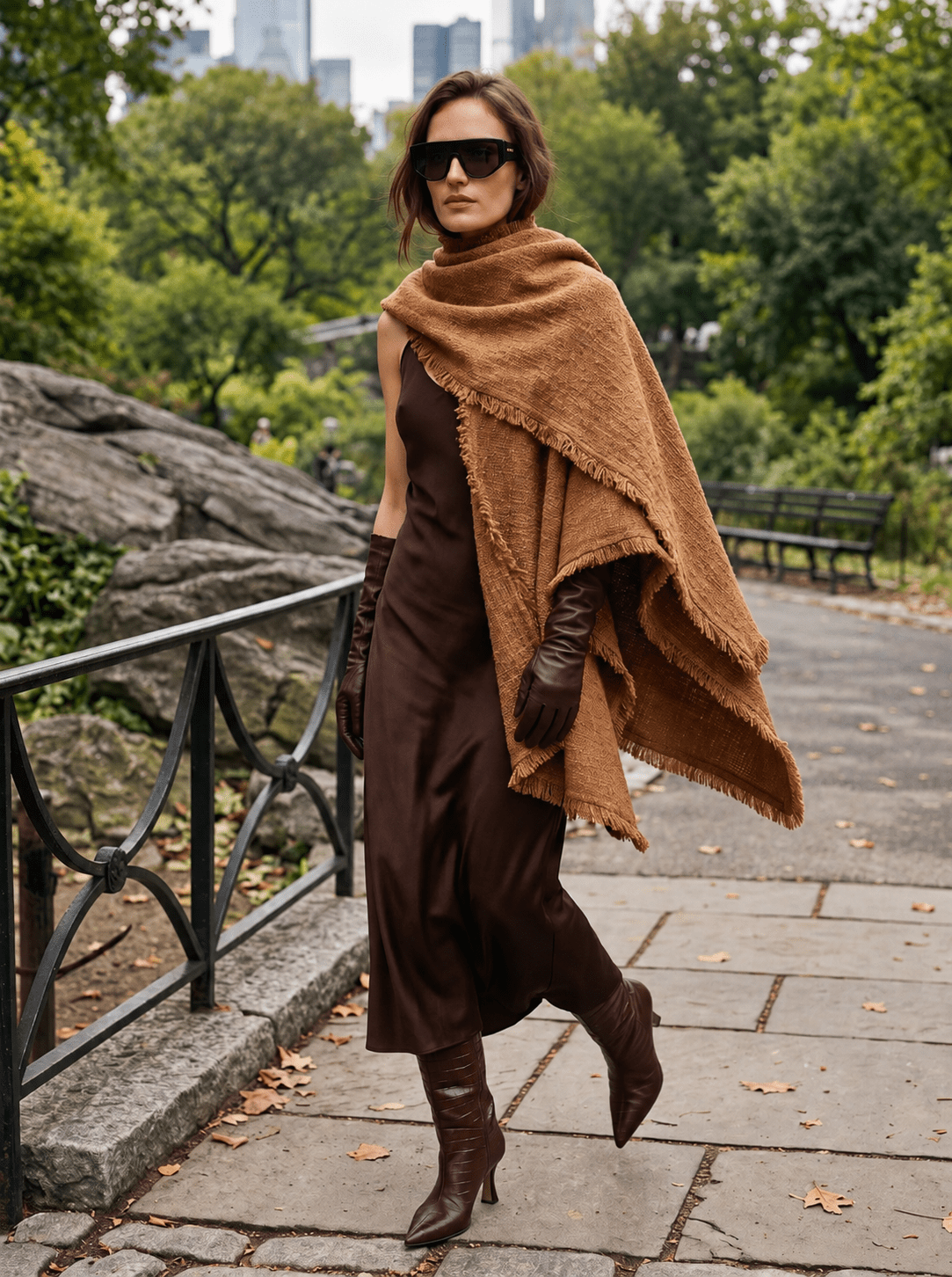Margot Heritage Tweed Wrap - Nina Nieves