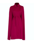 Mora Long Cape in Fuchsia Pink - Nina Nieves