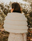 Yvonne Faux Fur Bridal Cape - Nina Nieves